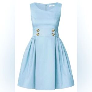 ISO ‼️ Orla Kiely blue dress with buttons